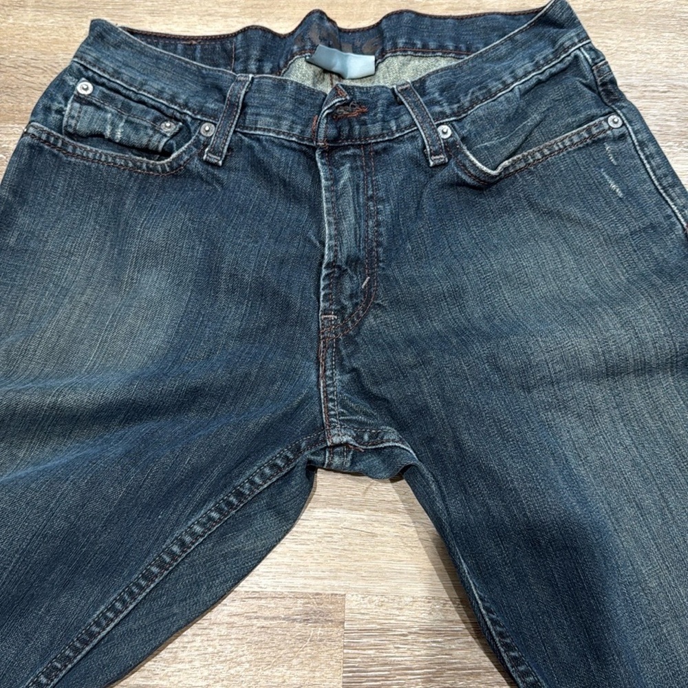 Levi's Size W30/L32 Men's Slim Straight Jeans - Dark Blue - Picture 6 of 8
